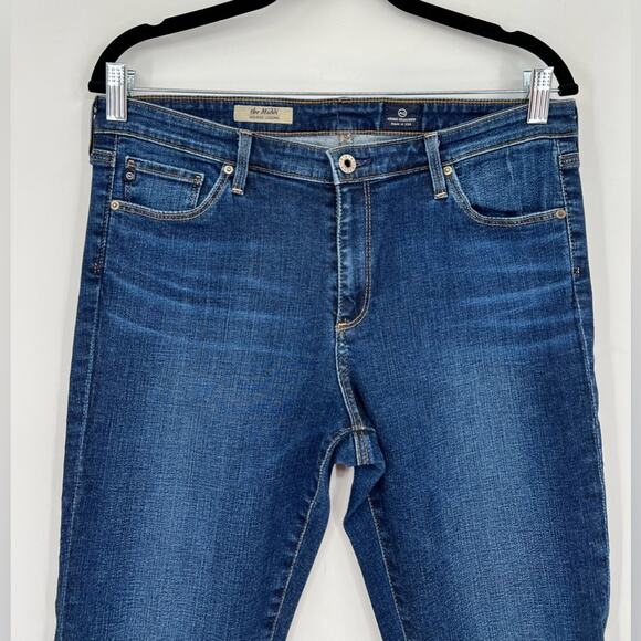 AG Adriano Goldschmied The Middi Mid Rise Legging Jeans Denim Stretch Blue 32 - Picture 5 of 10